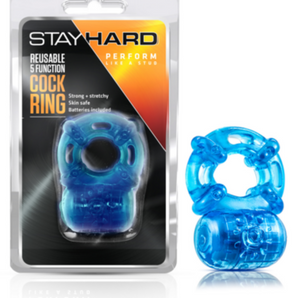 Stay Hard 5 Func - Vibrating C RING