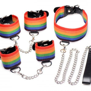 Kinky Pride Rainbow Bondage Set *