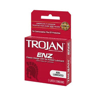 Trojan ENZ NON-Lubricated Condoms 3pk