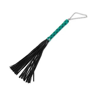 Green with Black Flogger 16"