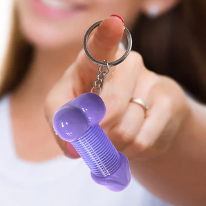 SUPER FUN PENIS SLINKY KEYCHAIN