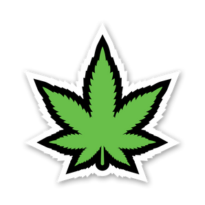 Green Leaf Sticker