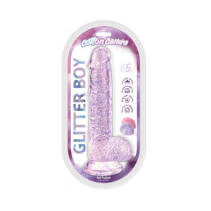 Cotton Candy - Glitter Boy 7" Suction Cup Dildo purple