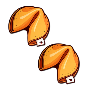 Sweet Golden Fortune Cookie Pasties