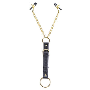 Penitentiary Nipple Clamps And Cock Ring Set