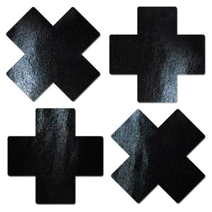 Petite Plus X: Patent Leather Fetish Vinyl Cross