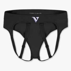 Womens Medium - JockVStrap Sheer Briefs - Black