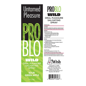 PROBLO Wild, Mouthwatering Salivating Spray, Sour Green Apple 1oz