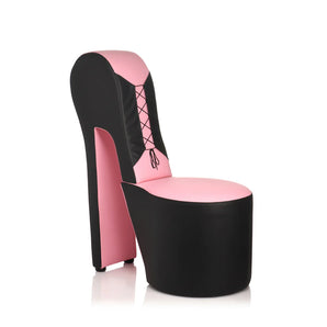 Stiletto Sex Chair - Pink & Black 40"