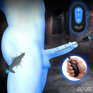 Inflatable Anal Plug & Urethral Sound E-Stim Kit w/remote