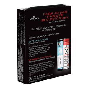 LIPS & NIPS Pleasure Kit Chocolate Nip Zip + Limited Edition Chocolate Strawberry XBalm+50 ways to Kiss Guide