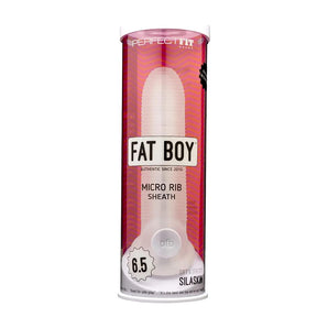 Fat Boy™ Ribbed Sheath 6.5" - Clear