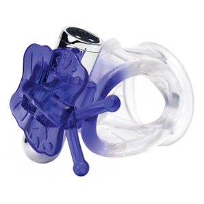 WET DREAMS - DREAM BOY - FLUTTER BUTTER JELLY COCK & BALL SLING 10 FREQ BULLET GRADIENT COLOR PURPLE