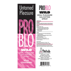 PROBLO Wild, Mouthwatering Salivating Spray, Sour Strawberry 1oz