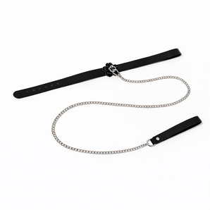 HEAT TEASE - FLOWER COLLAR - BLACK/PINK