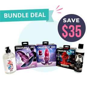 XR Brands Silicone Anal Plug + Lube Value Bundle