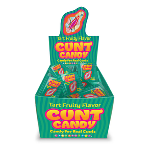 CUNT CANDY INDIVIDUAL BAGS OF 5, DISPLAY OF 100
