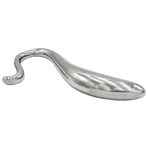 Stainless Steel Hollow Curved Wand In Case