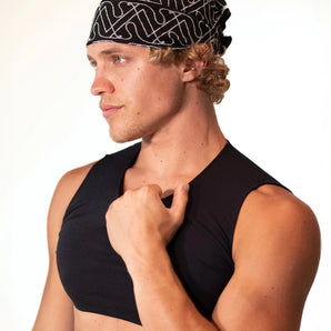 TESTER - Unisex Large - Mini Crop Top Sheer - Black