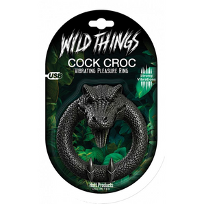 WILD THINGS - ANIMAL RINGS COCK CROC10 FUNCTION LIQUID SILICONE
