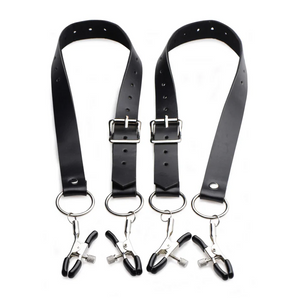 Labia Spreader Straps w Clamps
