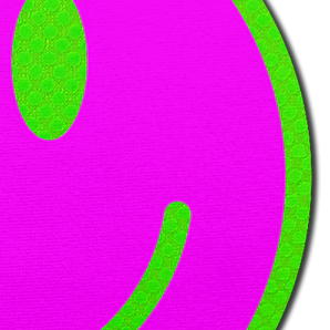 Neon Green Glow-in-the-Dark Pink Smiley Face Breast Pasties