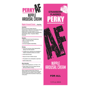 PERKY AF, NIPPLE AROUSAL CREAM, STRAWBERRY 1.5OZ