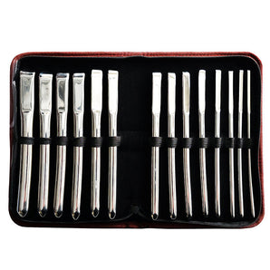 Stainless Steel Hegar Uterine 14 Piece Dilator Set