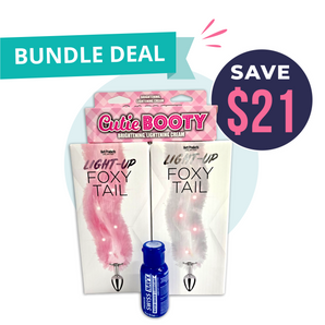Light-Up Foxy Tail + Anal Care Value Bundle