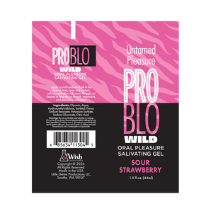 PROBLO Wild, Oral Pleasure Salivating Gel, Sour Strawberry 1.5oz