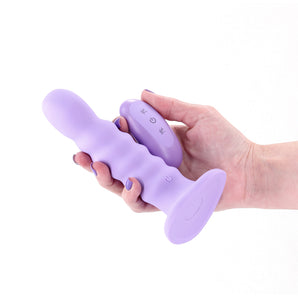 Colours - Ribbed - 6" Vibrating - Purple