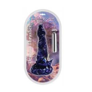 MONSTER ROMANCE- DEMON THRASHER DILDO W BULLET 6.5"