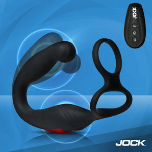 Axis Gyrating Prostate Vibrator with C-Ring w/ remote