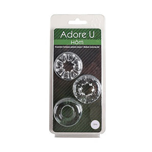 Adore U Höm - Medium Cockring Set - Clear