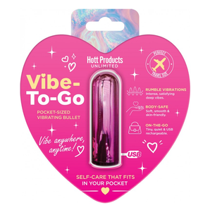 VIBE TO GO. Gradient Color Bullet. 10 Frequencies. 2.3 Inch. PINK