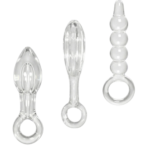 Halos of Pleasure – All Glass Anal Plug Trio