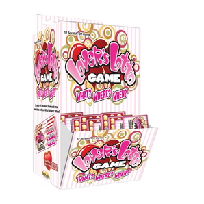 LOVERS LOTTO GAME- SCRACTH & PLAY SEX GAME- 144 PCS DISPLAY