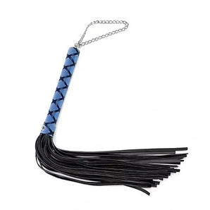 Blue and Black Flogger 16"