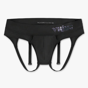 Mens Large - JockVStrap Sheer Briefs - Black