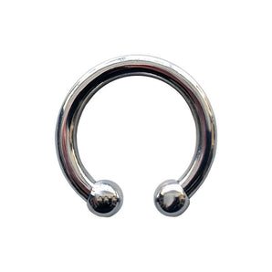 Stainless Steel Horseshoe Cock Ring - 30mm