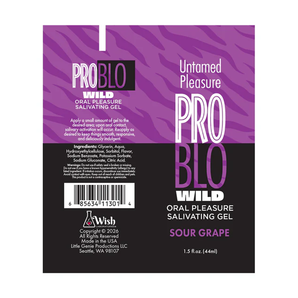 PROBLO Wild, Oral Pleasure Salivating Gel, Sour Grape 1.5oz