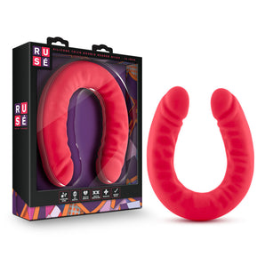 RUSE 18" Silicone Double Dong - Cerise