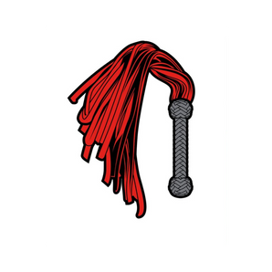 Enamel Pin: Flogger - Red/Black