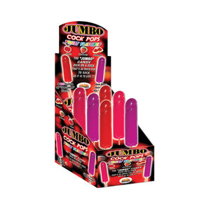 Fruit Flavored JUMBO Cock Pop Disp 6pc