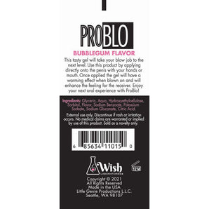 Problo Oral Pleasure Gel - Bublegum