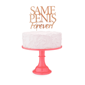 Glitterati Same Penis Forever CakeTopper