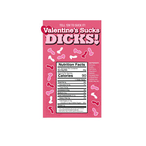 Valentines Sucks Dicks 100 pc Disp