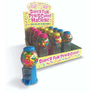 SuperFun Penis Candy Machines 12pc Disp