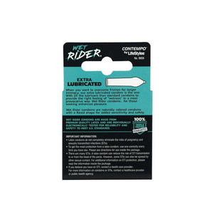 Lifestyles Wet Rider Condoms - 3 pk