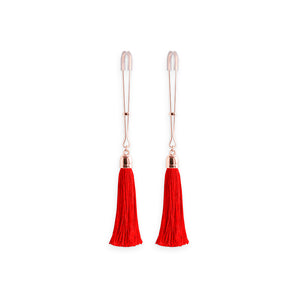 Bound Nipple Clamps - T1 - Red Tassel*